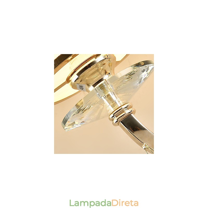 Recurso eletrogalvanizado contemporâneo moderno para arandelas de parede de luz ambiente de cristal
