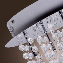 Moderno Contemporâneo Cristal Cromado Metal Montagem Embutida