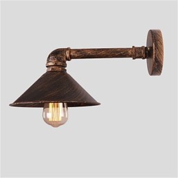 Luzes de parede de tubo de água estilo industrial retrô criativo country metal restaurante café bares mesa de bar arandelas de parede