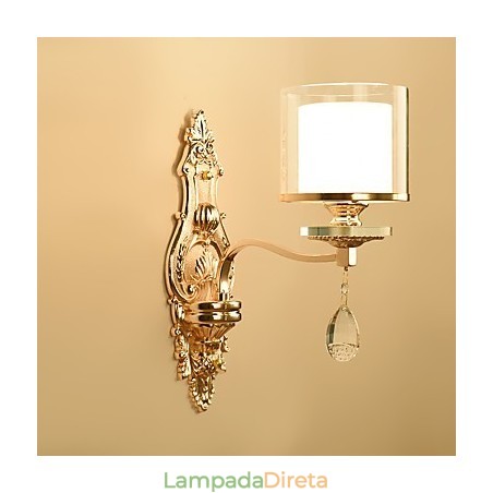 Luminária de parede moderna contemporânea galvanizada para proteção ocular, arandela de luz ambiente, luminária de parede Luminária de parede moderna contemporânea galvanizada para proteção ocular, arandela de luz ambiente, luminária de parede