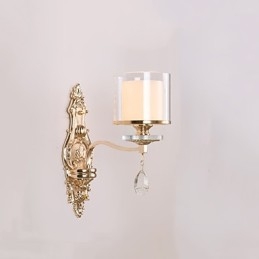 Luminária de parede moderna contemporânea galvanizada para proteção ocular, arandela de luz ambiente, luminária de parede