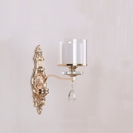 Luminária de parede moderna contemporânea galvanizada para proteção ocular, arandela de luz ambiente, luminária de parede