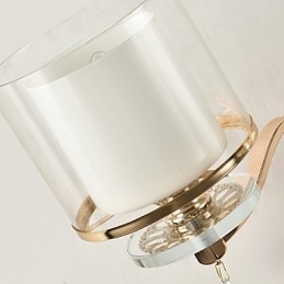 Luminária de parede moderna contemporânea galvanizada para proteção ocular, arandela de luz ambiente, luminária de parede