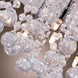 Moderno Contemporâneo Cristal Cromado Metal Montagem Embutida