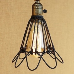 Pintura rústica estilo chalé country retrô para balanço com braço oscilante estilo mini e luz ambiente