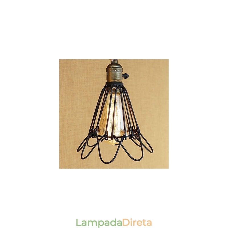 Pintura rústica estilo chalé country retrô para balanço com braço oscilante estilo mini e luz ambiente