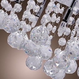 Moderno Contemporâneo Cristal Cromado Metal Montagem Embutida
