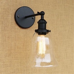 Recurso galvanizado retrô country para proteção ocular estilo mini arandelas de parede com luz ambiente