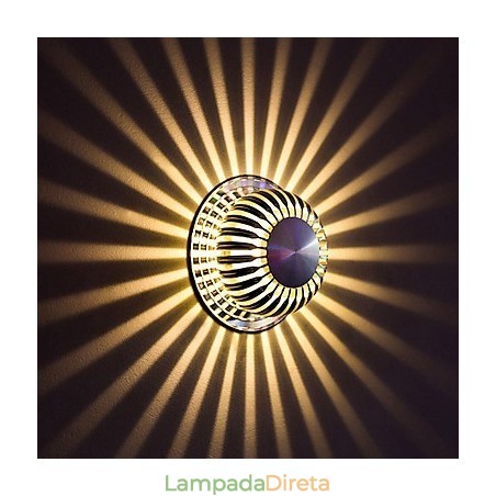 Luminária de parede de alumínio moderna com montagem embutida, decoração de parede Luminária de parede de alumínio moderna com montagem embutida, decoração de parede
