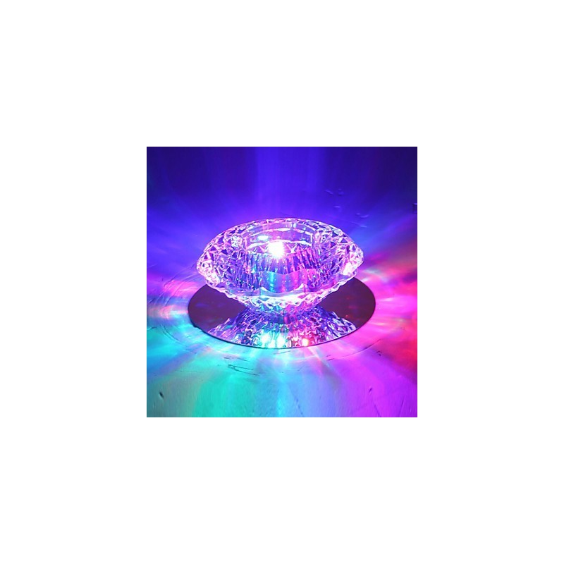 Lâmpada de teto moderna de economia de energia 3W Lâmpada de teto de cristal Lâmpada de teto para baixo