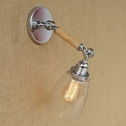 Recurso moderno contemporâneo country retrô galvanizado para luz ambiente de braço oscilante