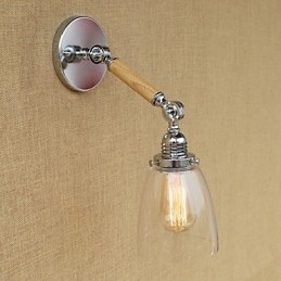 Recurso moderno contemporâneo country retrô galvanizado para luz ambiente de braço oscilante