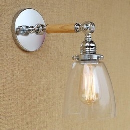 Recurso moderno contemporâneo country retrô galvanizado para luz ambiente de braço oscilante