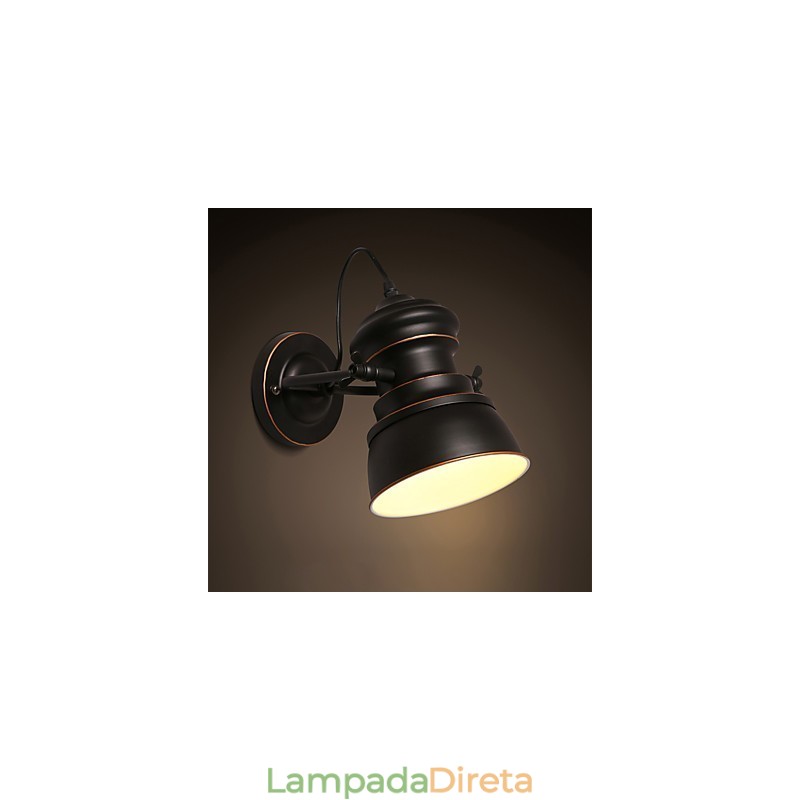 Iluminação industrial vintage retrô luxo interior quarto varanda bar corredor lâmpadas