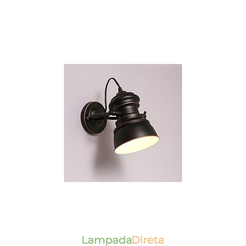 Iluminação industrial vintage retrô luxo interior quarto varanda bar corredor lâmpadas