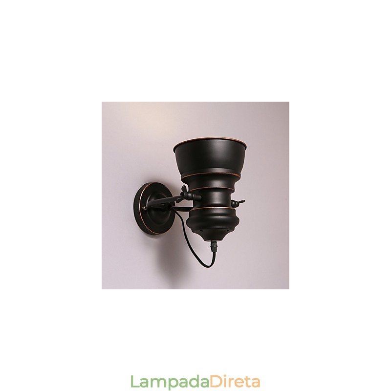Iluminação industrial vintage retrô luxo interior quarto varanda bar corredor lâmpadas