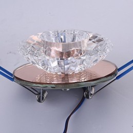 Lâmpada de teto moderna de economia de energia 3W Lâmpada de teto de cristal Lâmpada de teto para baixo