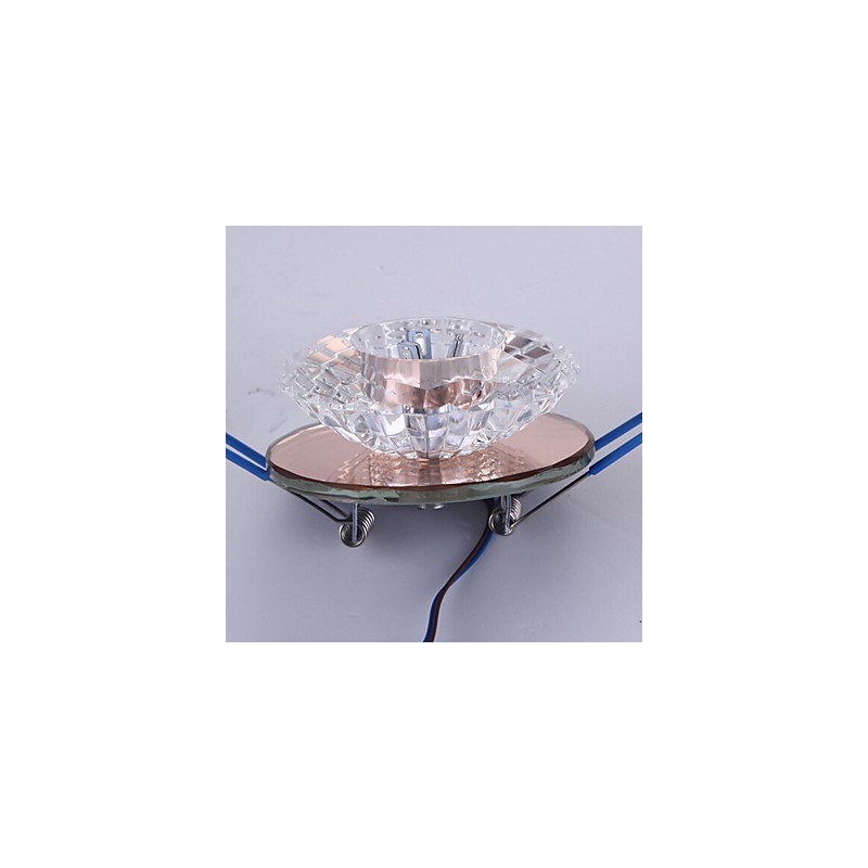 Lâmpada de teto moderna de economia de energia 3W Lâmpada de teto de cristal Lâmpada de teto para baixo