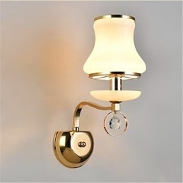 Recurso eletrogalvanizado contemporâneo moderno para luzes de parede de luz ambiente de proteção ocular de estilo mini de cristal