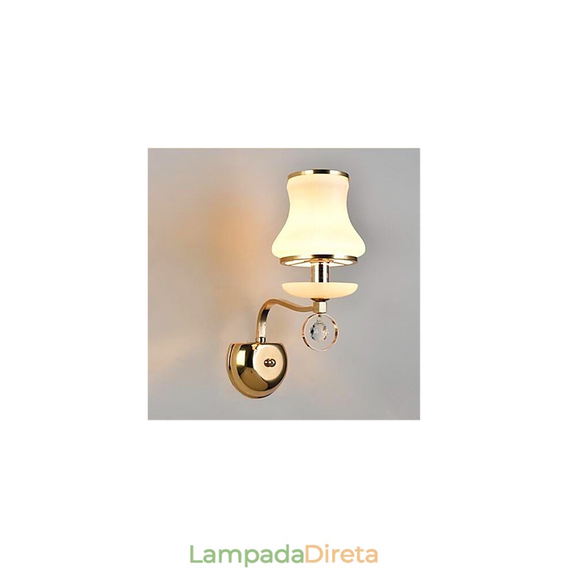 Recurso eletrogalvanizado contemporâneo moderno para luzes de parede de luz ambiente de proteção ocular de estilo mini de cristal