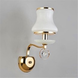 Recurso eletrogalvanizado contemporâneo moderno para luzes de parede de luz ambiente de proteção ocular de estilo mini de cristal