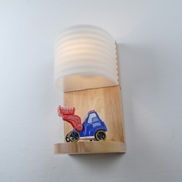 Luminária de parede simples, abajur de mesa de cabeceira com cúpula de vidro e madeira maciça para quarto, cômoda, sala de estar, quarto de bebê, dormitório universitário, mesa de centro, estantes de livros