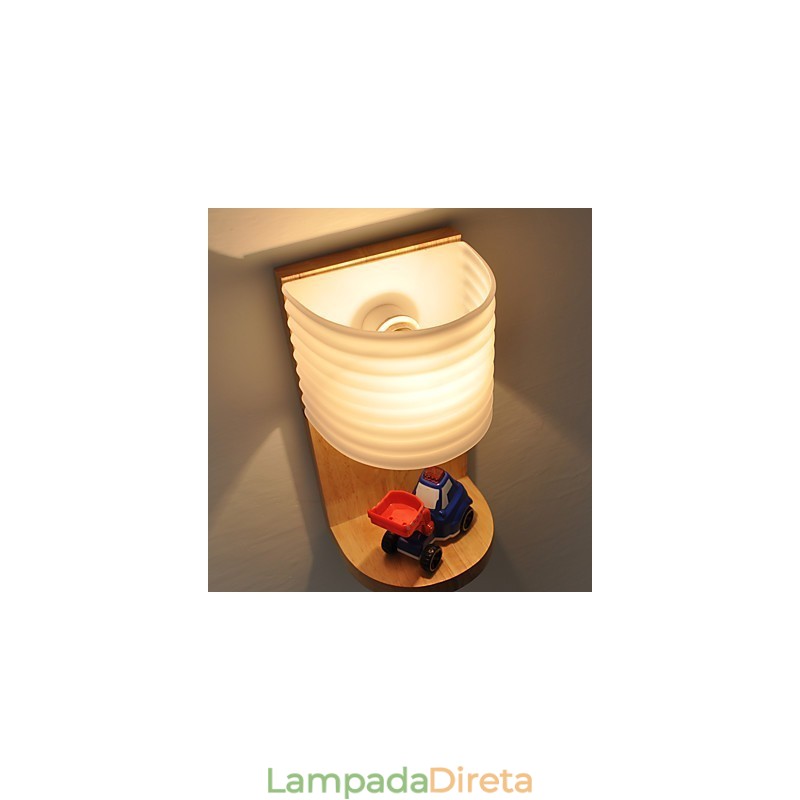 Luminária de parede simples, abajur de mesa de cabeceira com cúpula de vidro e madeira maciça para quarto, cômoda, sala de estar, quarto de bebê, dormitório universitário, mesa de centro, estantes de livros