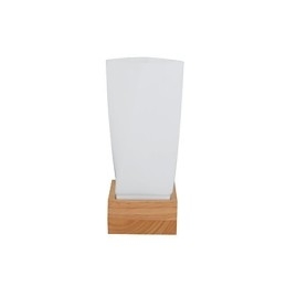 Luminária de parede simples, abajur de mesa de cabeceira com cúpula de vidro e madeira maciça para quarto, cômoda, sala de estar, quarto de bebê, dormitório universitário, mesa de centro, estantes de livros