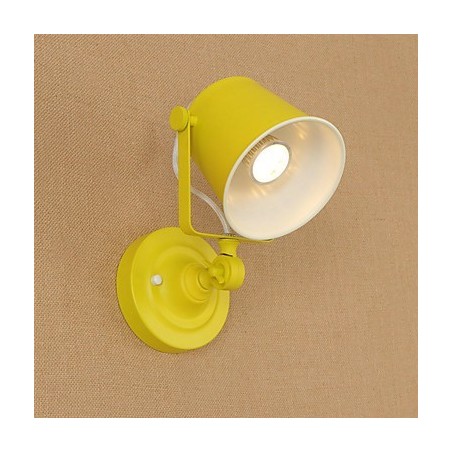 Luminária de parede de aço pintado, decoração de café americano preto e branco, luminária de parede retrô, lâmpada de sabre de luz na parede Luminária de parede de aço pintado, decoração de café americano preto e branco, luminária de parede retrô, lâmpada de sabre de luz na parede