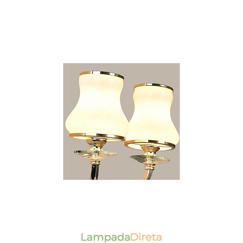 Recurso moderno e contemporâneo galvanizado para luzes de parede de proteção ocular em estilo mini cristal