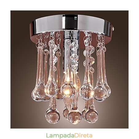 Mini estilo moderno e contemporâneo de cristal cromado embutido Mini estilo moderno e contemporâneo de cristal cromado embutido
