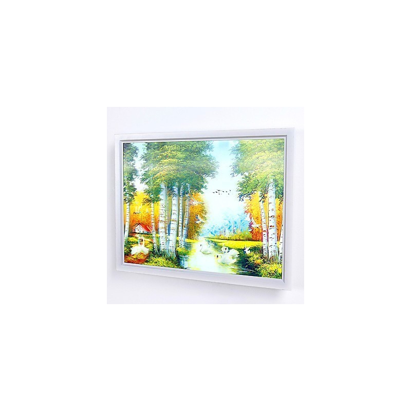 Pintura moderna contemporânea integrada, recurso de pintura contemporânea para arandelas de parede com luz ambiente
