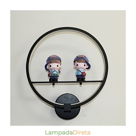 Luminária de parede criativa moderna, decoração de quarto infantil, luminária de personalidade, luminária de parede embutida, material de alumínio, lâmpadas de corredor de parede e lanternas Luminária de parede criativa moderna, decoração de quarto infantil, luminária de personalidade, luminária de parede embutida, material de alumínio, lâmpadas de corredor de parede e lanternas
