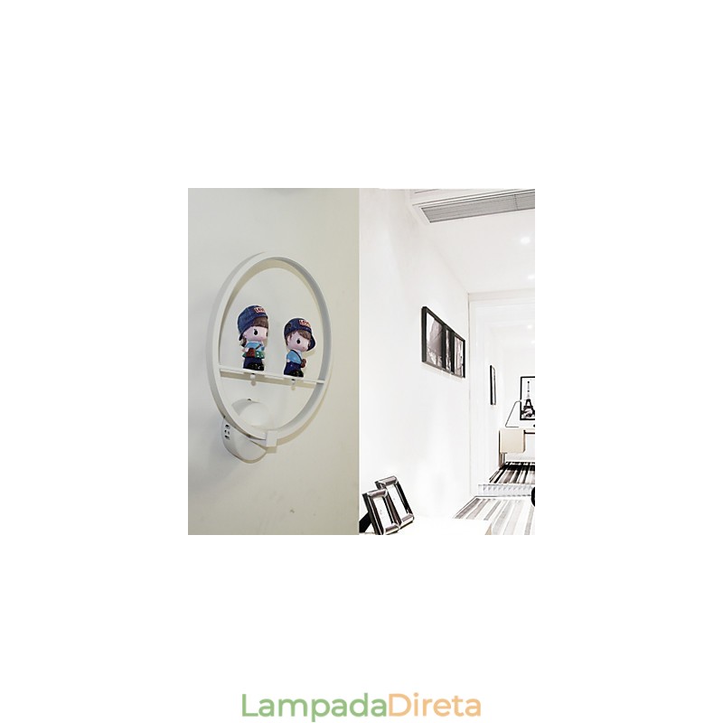 Luminária de parede criativa moderna, decoração de quarto infantil, luminária de personalidade, luminária de parede embutida, material de alumínio, lâmpadas de corredor de parede e lanternas