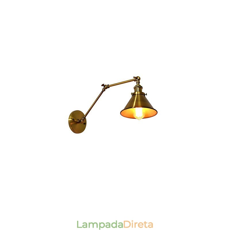 Luminária de parede Arandelas de parede Luminária de parede de ferro Lâmpada de parede sabre de luz preta muda na parede