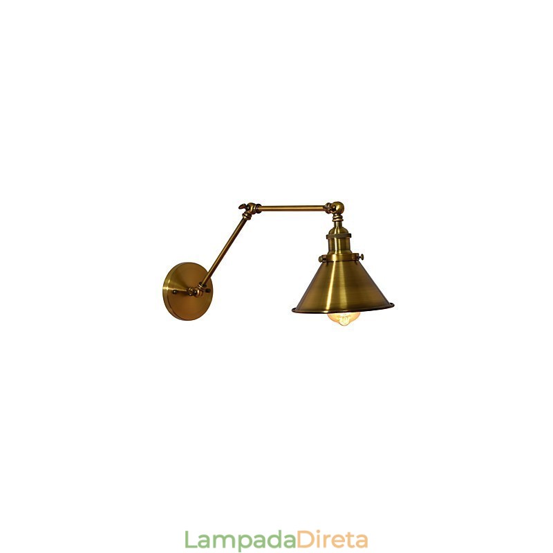 Luminária de parede Arandelas de parede Luminária de parede de ferro Lâmpada de parede sabre de luz preta muda na parede