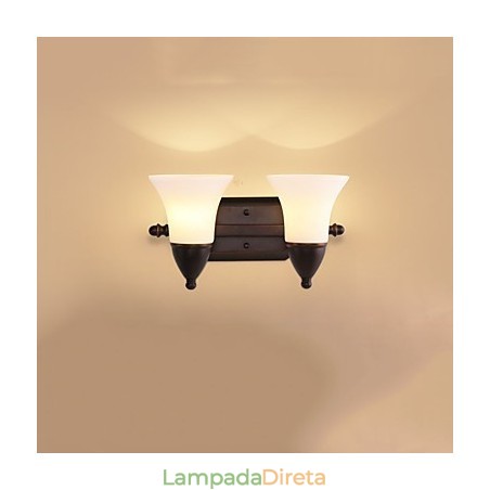 Acabamento em óxido preto rústico Lodge, recurso para proteção dos olhos, arandelas de parede com luz ambiente, luminária de parede Acabamento em óxido preto rústico Lodge, recurso para proteção dos olhos, arandelas de parede com luz ambiente, luminária de parede