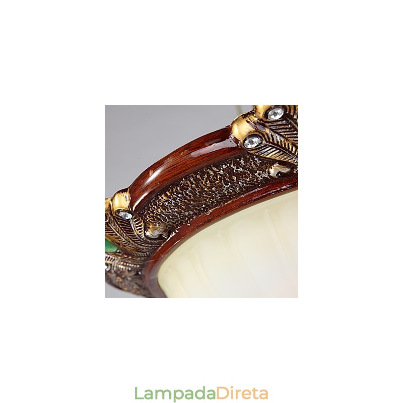 37*19CM Europa Tipo Resina Vidro Dome Luz Doce Para Absorver Lâmpada de Luz Dome