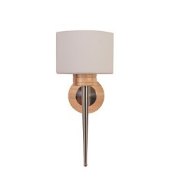Luminária de parede simples, abajur de mesa de cabeceira com cúpula de vidro e madeira maciça para quarto, cômoda, sala de estar, quarto de bebê