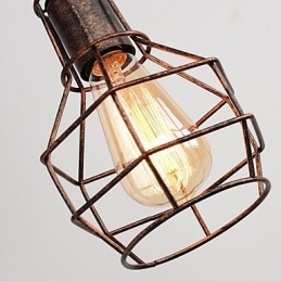 Luminária de parede de ferro retrô industrial personalidade criativa luminária de parede com polia elevatória