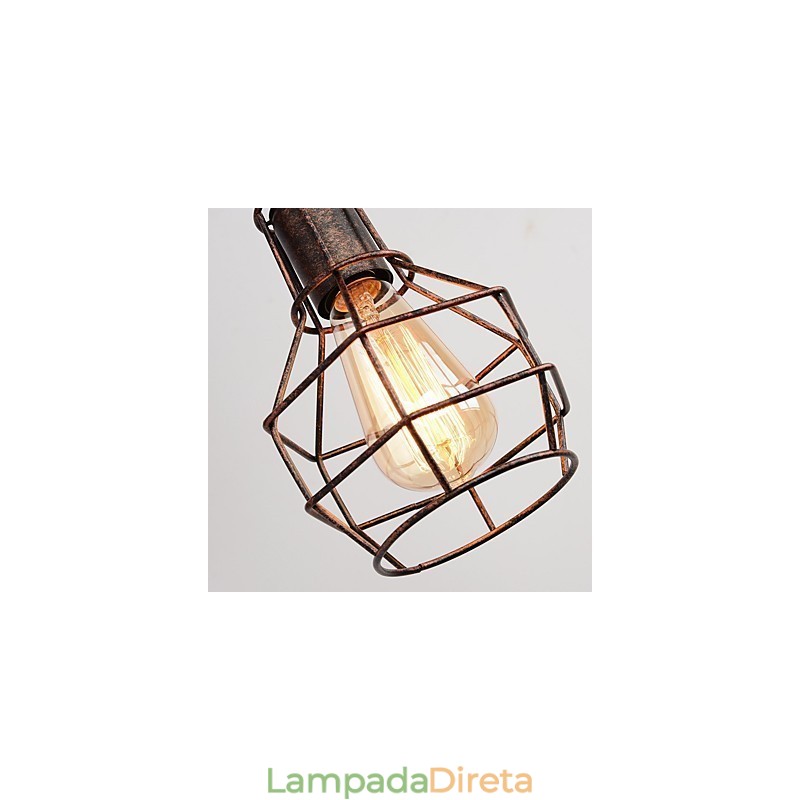 Luminária de parede de ferro retrô industrial personalidade criativa luminária de parede com polia elevatória
