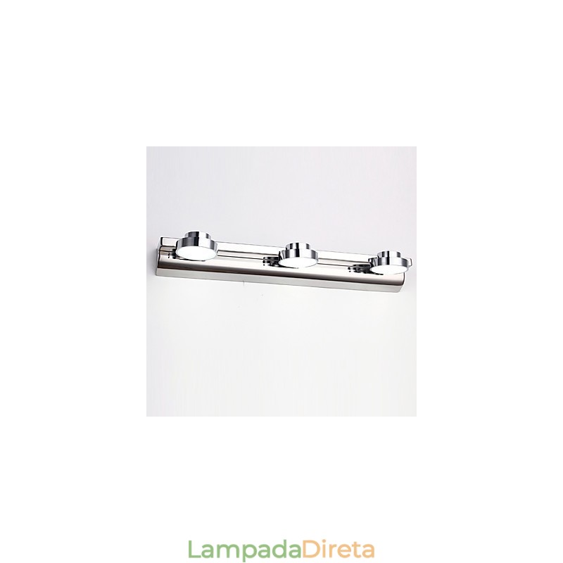Iluminação de banheiro moderna contemporânea Metal