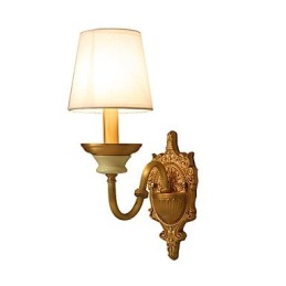 Simples Country Tradicional Clássico Latão Recurso para Mini Estilo Uplight Wall Sconces Luz de Parede