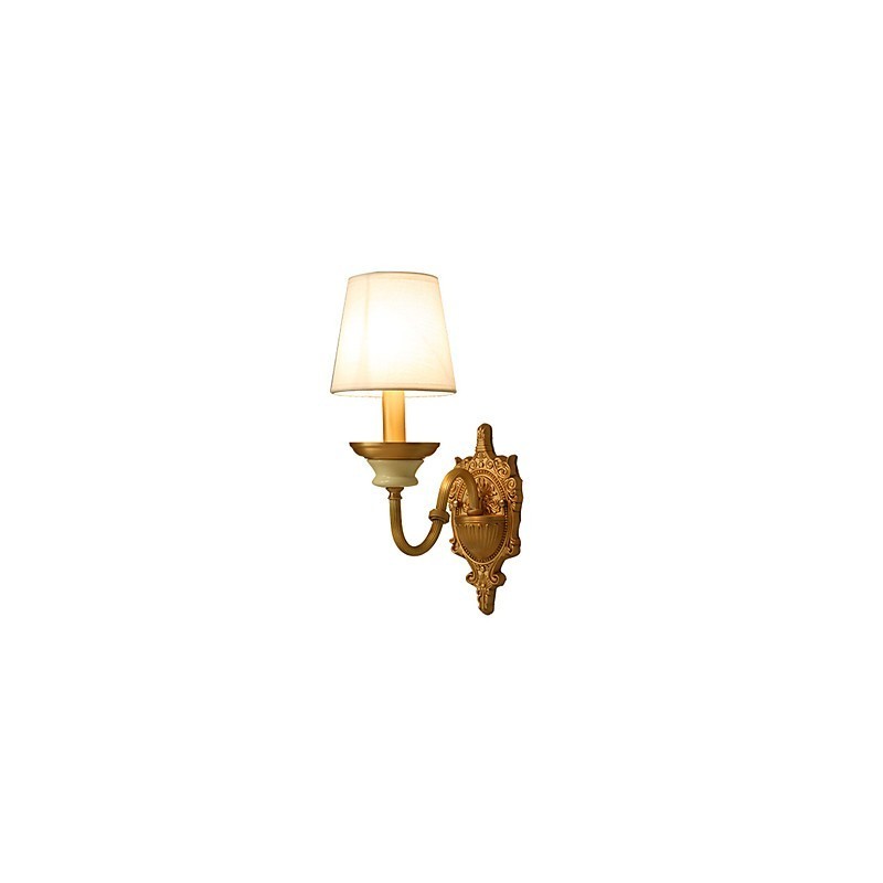 Simples Country Tradicional Clássico Latão Recurso para Mini Estilo Uplight Wall Sconces Luz de Parede