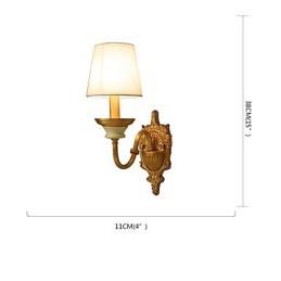 Simples Country Tradicional Clássico Latão Recurso para Mini Estilo Uplight Wall Sconces Luz de Parede