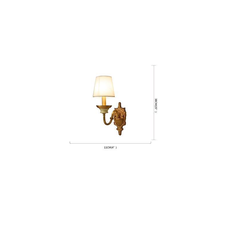 Simples Country Tradicional Clássico Latão Recurso para Mini Estilo Uplight Wall Sconces Luz de Parede