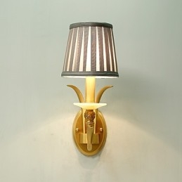 Simples Country Tradicional Clássico Latão Recurso para Mini Estilo Uplight Wall Sconces Luz de Parede