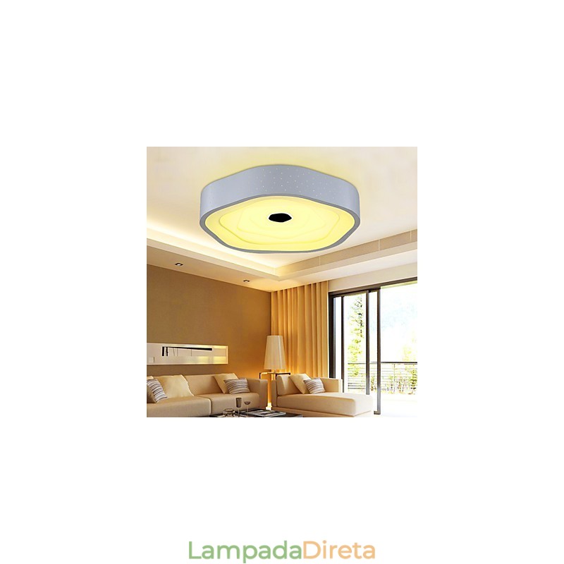 Luminária noturna moderna embutida branca + branco natural + branco quente