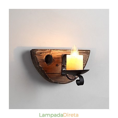 Pintura rústica de chalé para arandelas de parede estilo mini uplight, luminária de parede Pintura rústica de chalé para arandelas de parede estilo mini uplight, luminária de parede