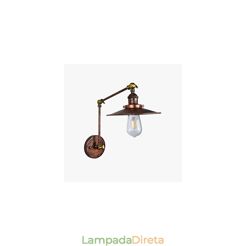 Luminária de parede Arandelas de parede Luminária de parede de ferro Retro Vintage Moderno Upscale Bar West Restaurante Café